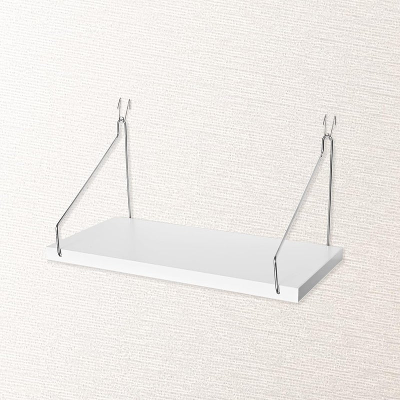 CHONIC Fabric Walls Cubicle Shelf with Hooks, 11.8' Wooden Cubicle Shelves with Hangers, Cubical Accessories for Work, Office Cubicle Wall Decor, Cubicle Decorations for Women Men Desk (1, White) - Image 5